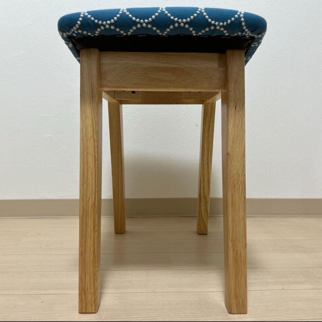 ミナペルホネン スツール タンバリン 太脚 【ブルー/イエロー】 椅子 腰掛け