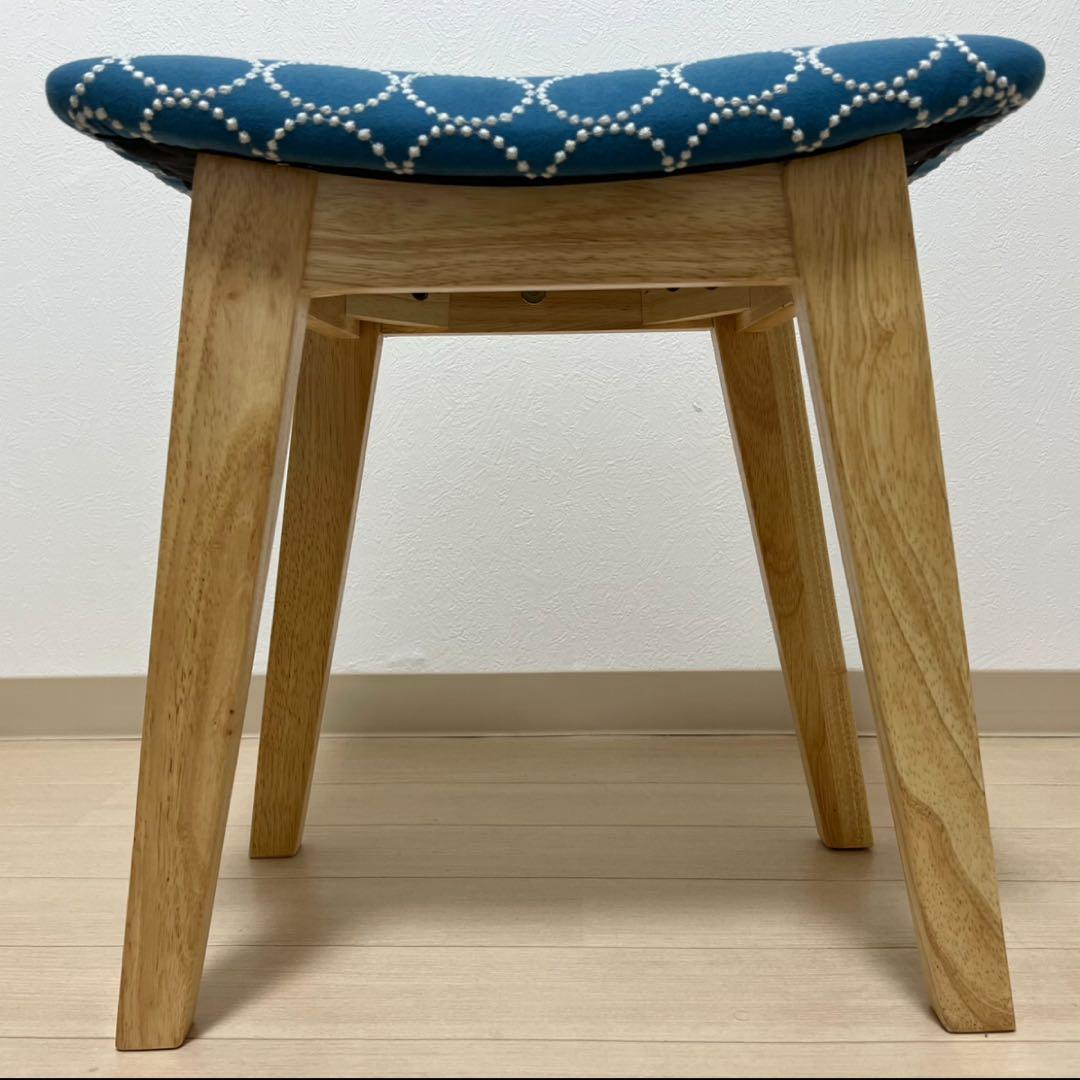 ミナペルホネン スツール タンバリン 太脚 【ブルー/イエロー】 椅子 腰掛け