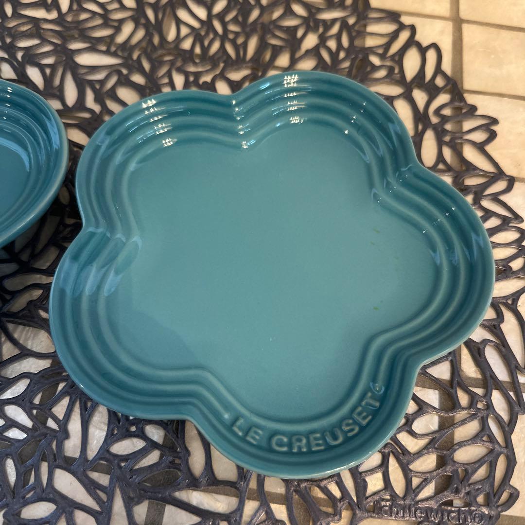 未使用！ ルクルーゼ カリビアンブルーセット - メルカリ