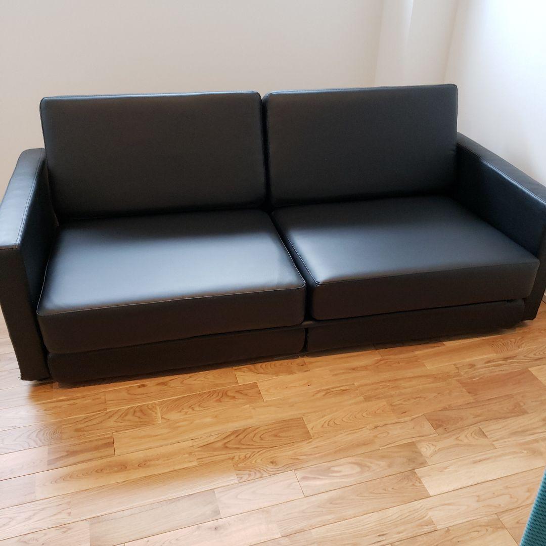 最終値下げ❗️美品!!モダンソファーベット3人掛け 180cm