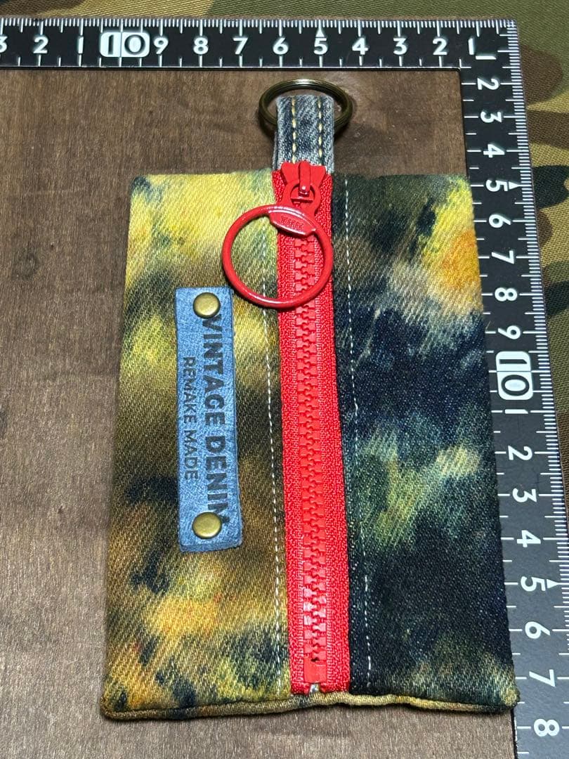 コラボ‼️さゆり染めマチ付きミニポーチNo.796