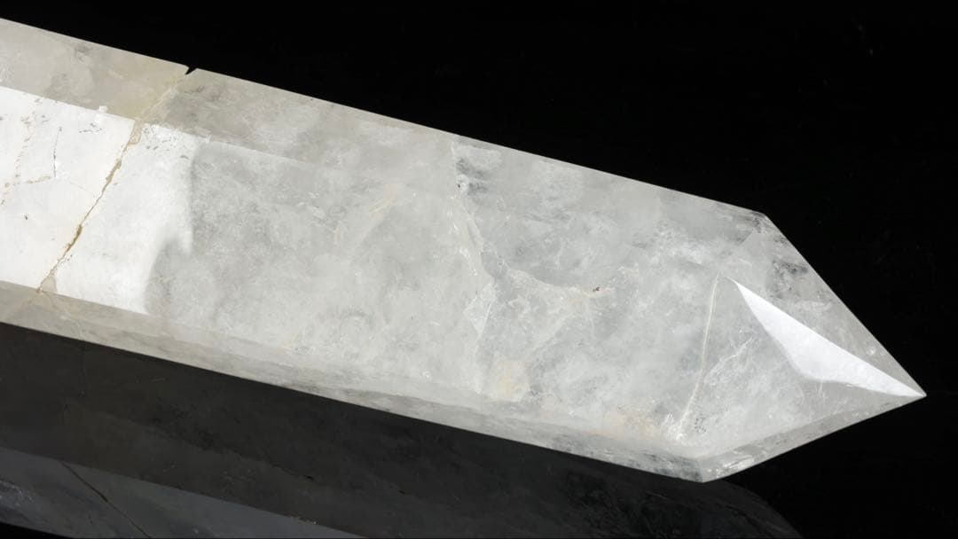 超特大95㎝ 虹入水晶ポイント 天然水晶 原石 天然石 六角水晶 パワーストーン