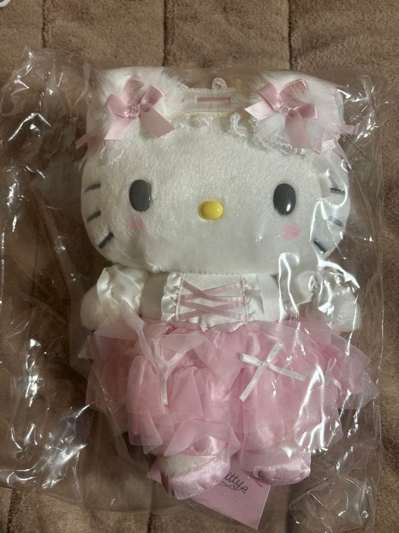 白猫バレリーナ サンリオ キティ ハローキティ ぬいぐるみ マスコット