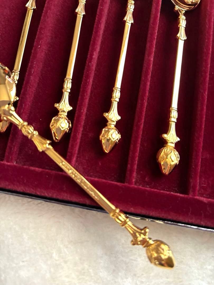 クリストフウィドマン 24金 デコラクラッシック ティースプーン 6本セット