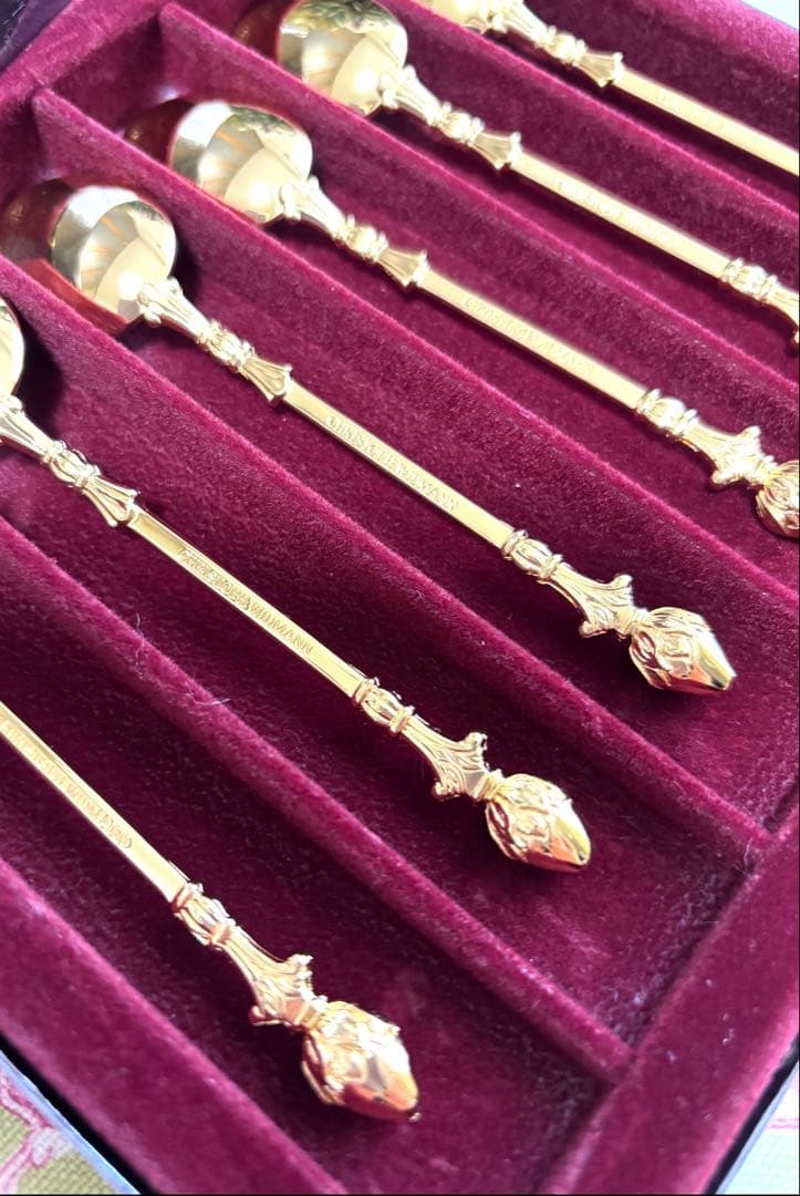 クリストフウィドマン 24金 デコラクラッシック ティースプーン 6本セット