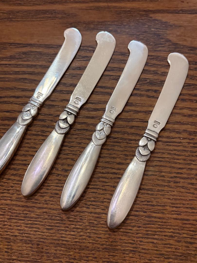 ジョージ・ジェンセン カクタス 純銀製バターナイフ（1本）