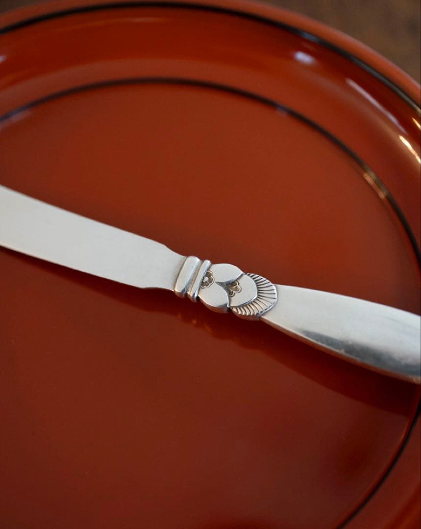 ジョージ・ジェンセン カクタス 純銀製バターナイフ（1本）