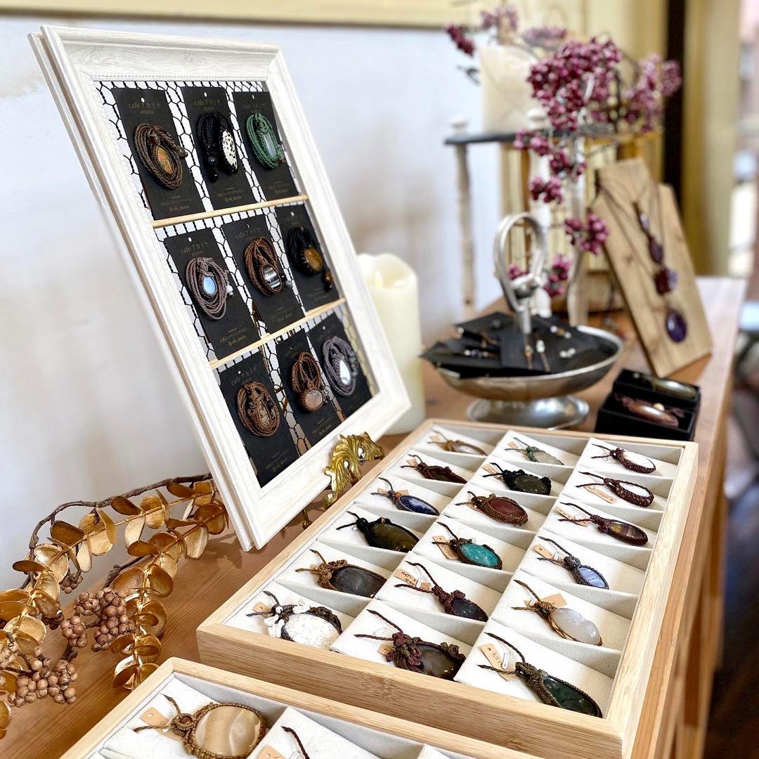 天然石マクラメネックレス/日々のお守りアクセサリー