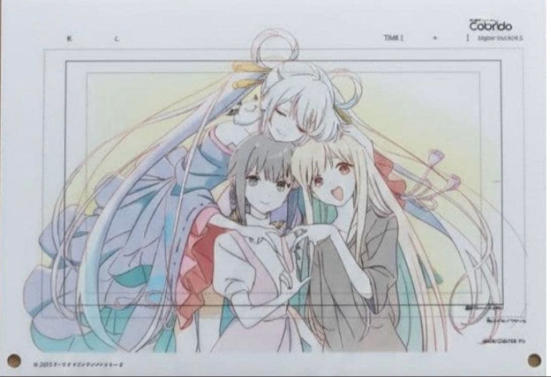 超かぐや姫！ ラフ原画 アクリルパネル かぐや 酒寄彩葉 月見ヤチヨ