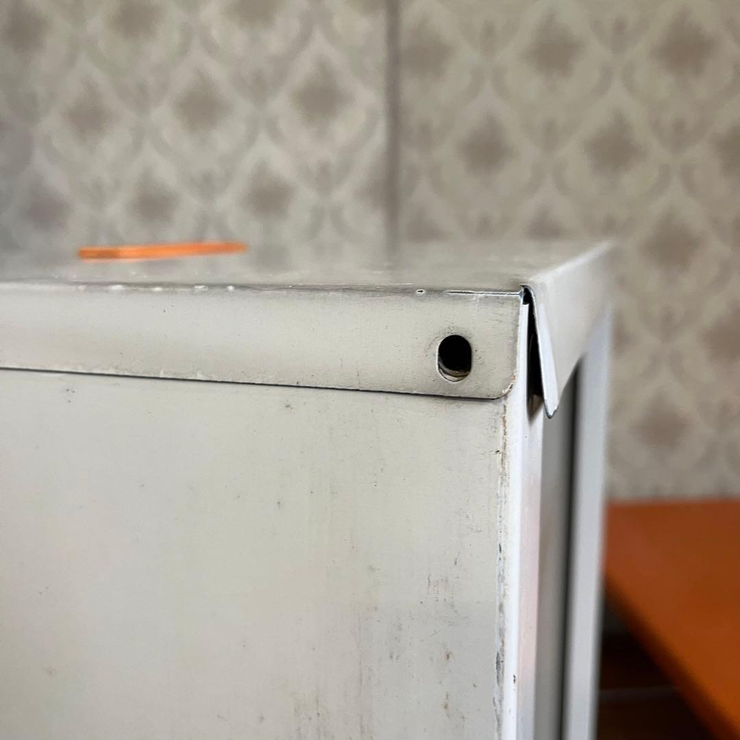 アンティーク】昭和レトロ レトロポップ ヨドコウ スチール 収納ケース