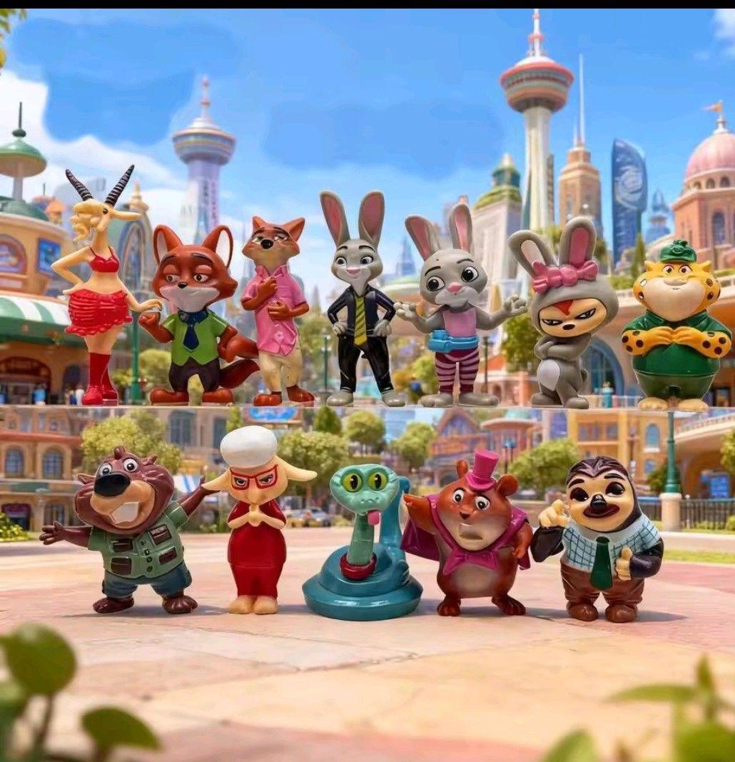 ズートピア2 フィギュア 12体セット ミニマスコット 動物 - メルカリ