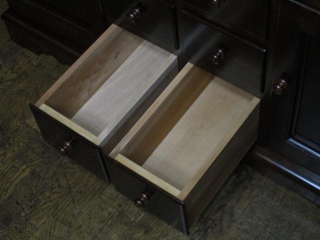 美品 松本民芸家具 ミズメザクラ 無垢材 C型 食器棚 定価935,000円