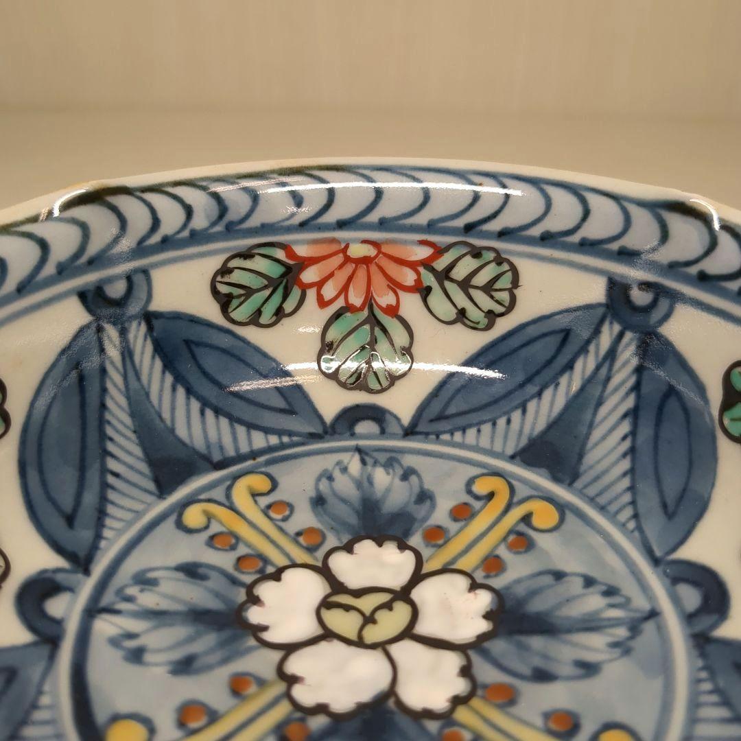 佐藤走破　走破窯　六代　佐藤走破作　染錦菊牡丹文　高杯小鉢５個