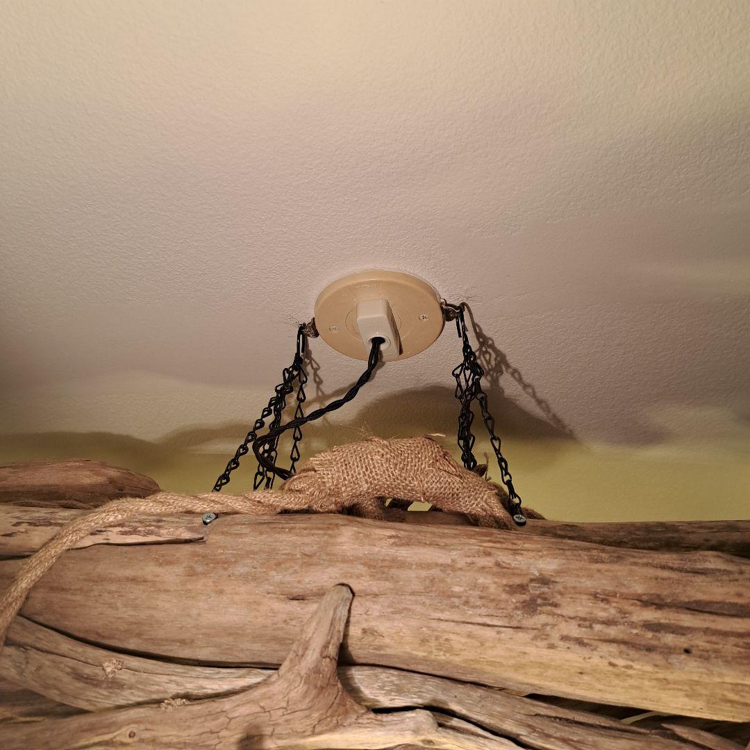 流木ランプ　6〜15帖　エジソン付　ペンダントライト　ヴィンテージソケット装着