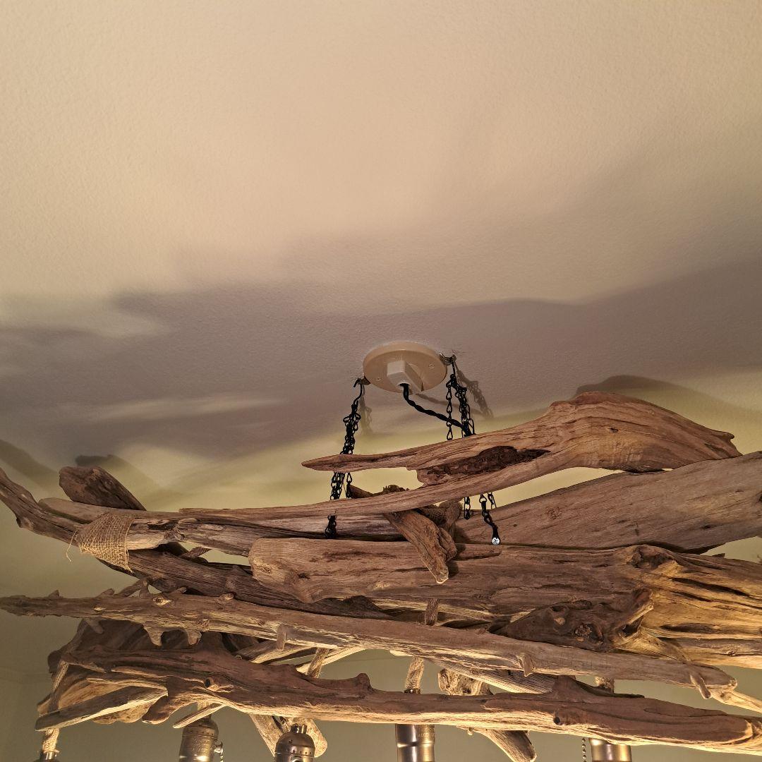 流木ランプ　6〜15帖　エジソン付　ペンダントライト　ヴィンテージソケット装着