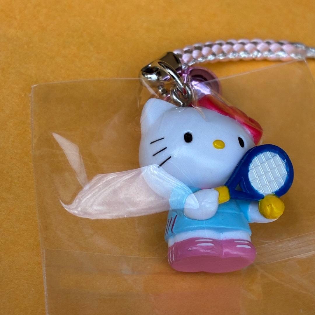 ☆激レア☆体育会系 テニス部 ストラップ 根付☆ご当地キティ ハロー