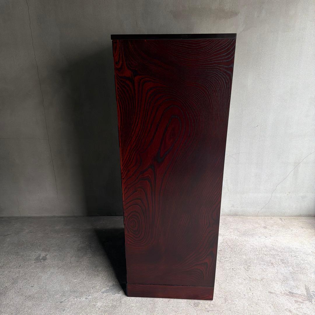 伝統工芸　岩屋堂箪笥　整理箪笥　民芸家具　ケヤキ　欅 抽き出し　6杯