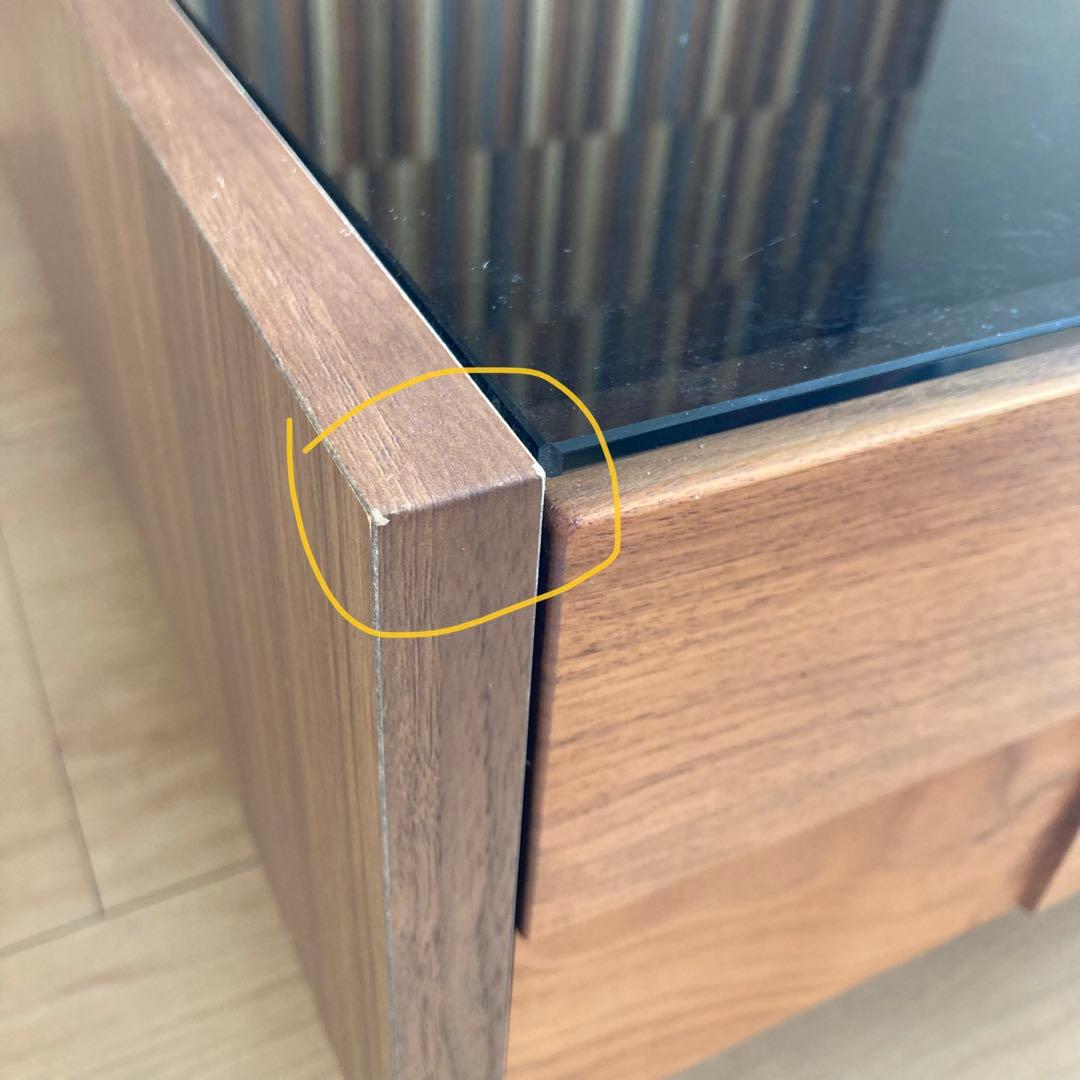 日本製 ウォールナット 無垢 高級感 ガラス センターテーブル ローテーブル