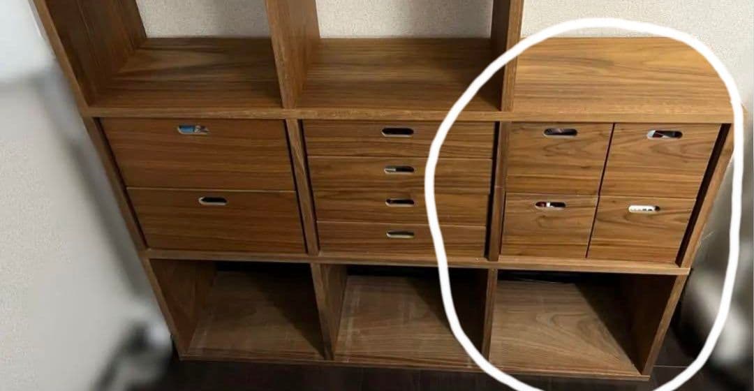 スタッキングシェルフ・追加２段・ウォールナット材