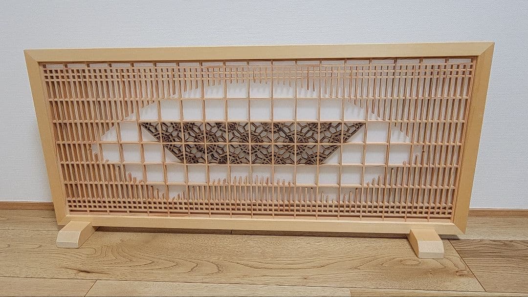 組子細工 組子 衝立 パーテーション 富士 - メルカリ