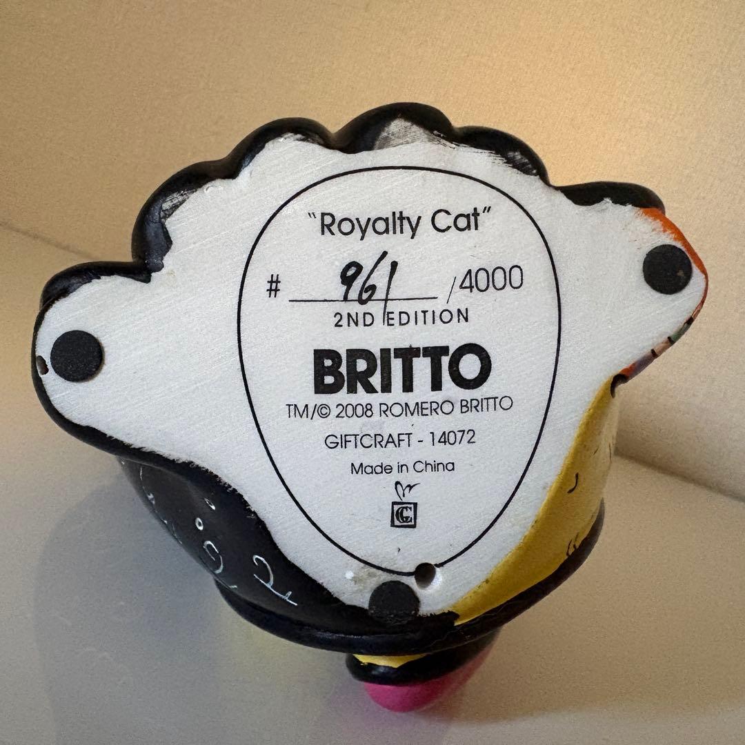 限定 ロメロブリット 猫の置物とコースターのセット