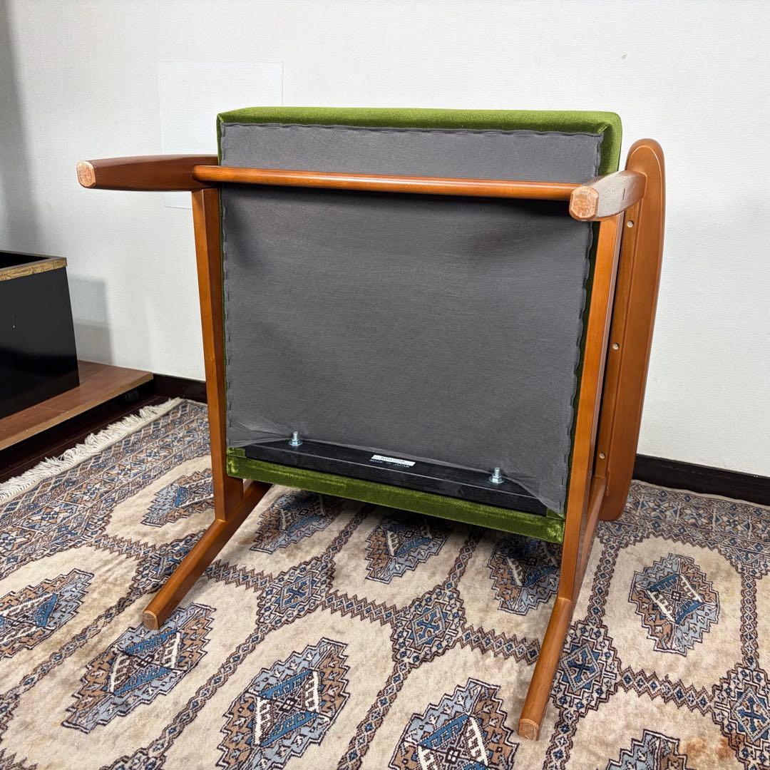専用　25年製 美品 カリモク60 Kチェア モケットグリーン 1シーター 1P