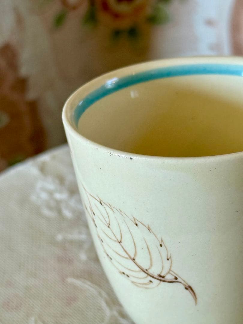 スージークーパー　＊パトリシアローズ＊　ブルーソリッドグースカップ　エッグカップ