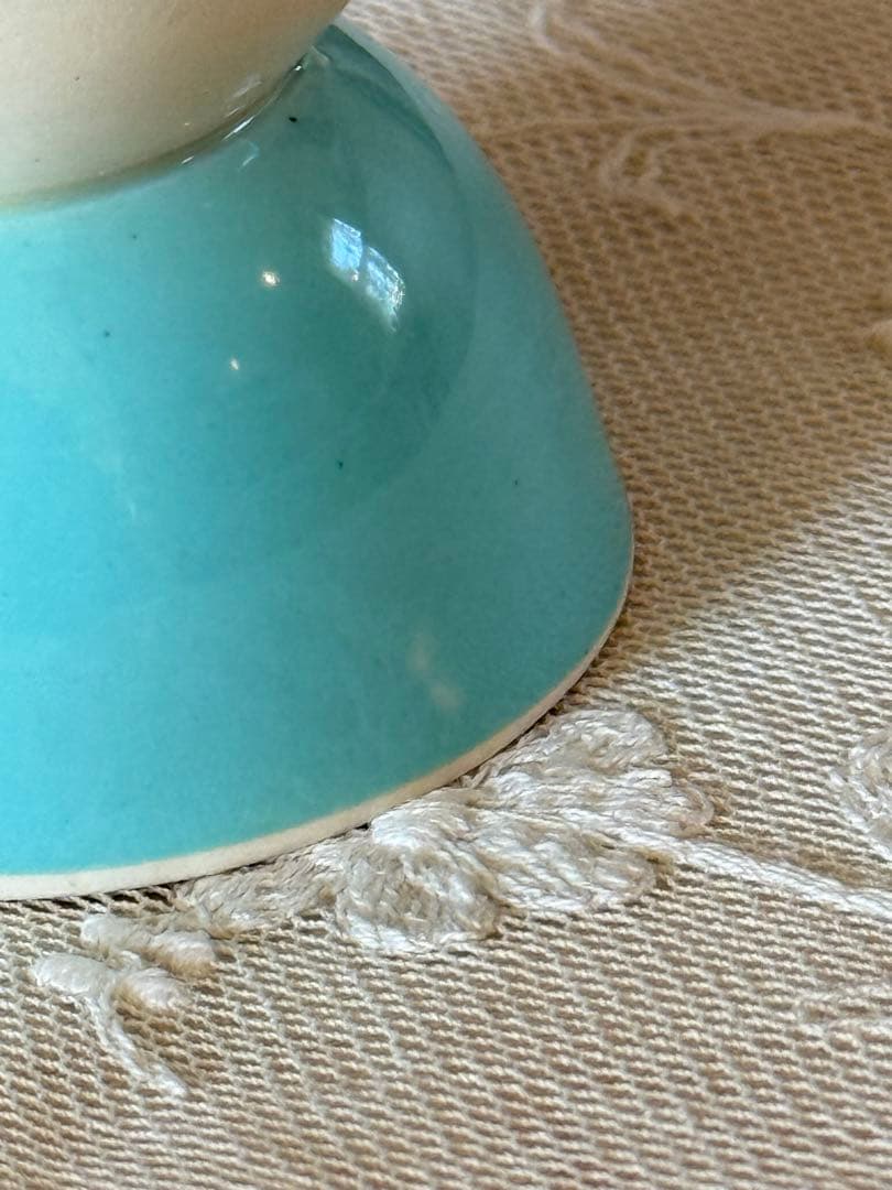 スージークーパー　＊パトリシアローズ＊　ブルーソリッドグースカップ　エッグカップ