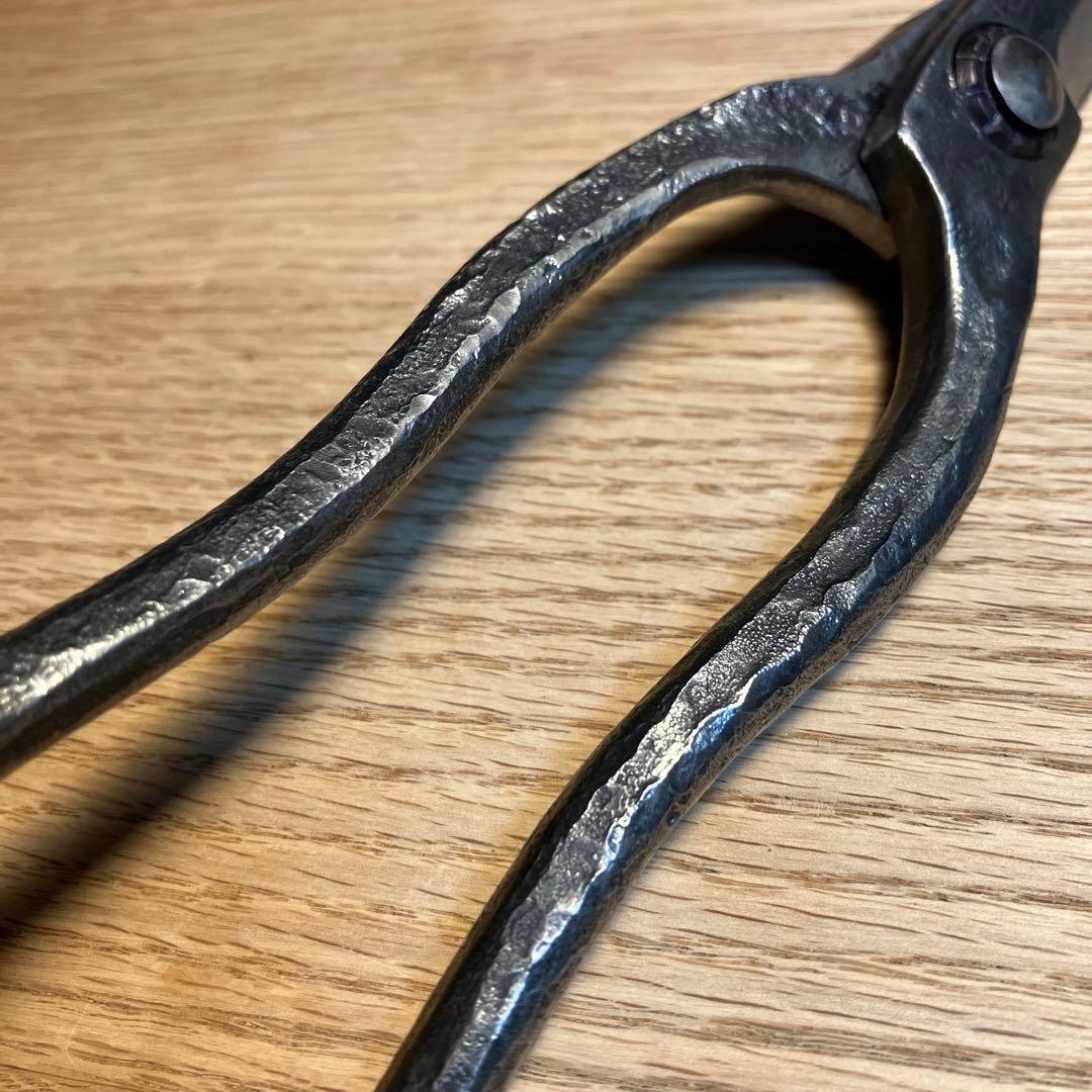 安広　鋏　キリバシ　切箸　植木鋏　鎚目