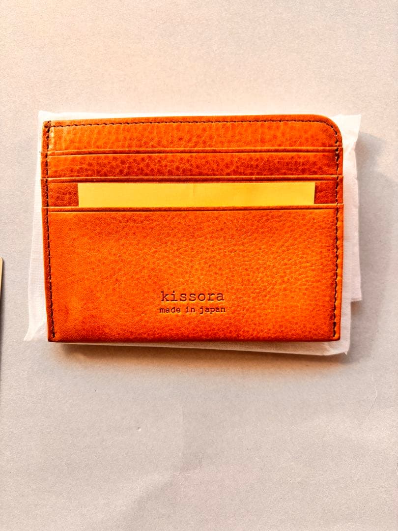 kissora オレンジ ミニ財布 日本製