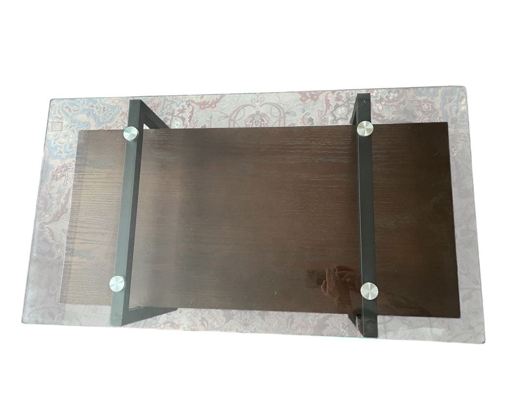 ガラストップ ローテーブル