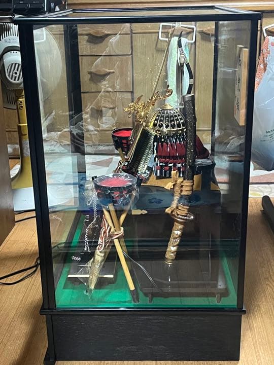 五月人形　兜　オルゴール付き　ライト付き