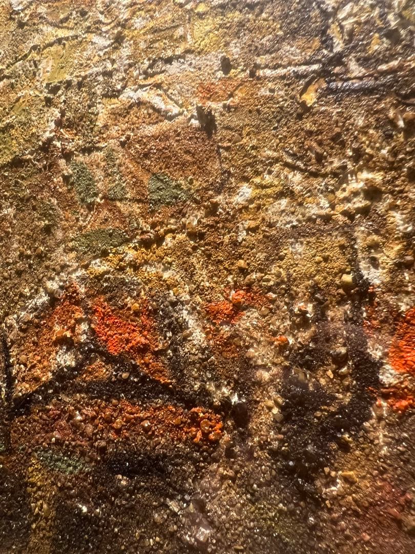 専用他の方発送×肉筆画　金正浩　抽象画　厚油彩画