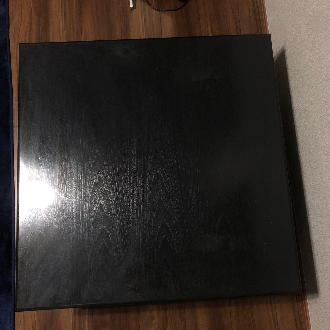 ローテーブル　センターテーブル　　　テレビ台　黒い木製台　引き出し付き