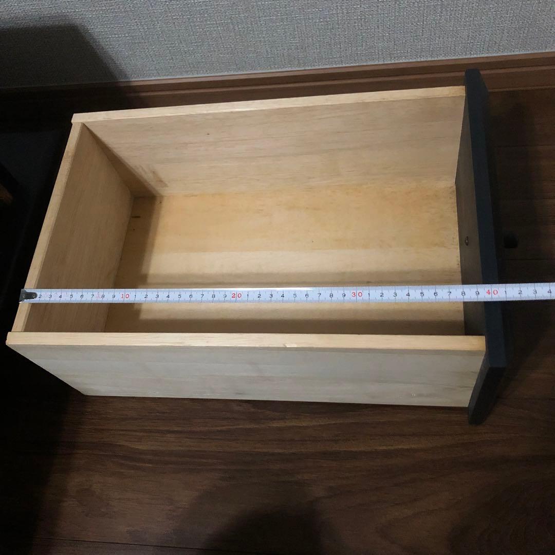 ローテーブル　センターテーブル　　　テレビ台　黒い木製台　引き出し付き