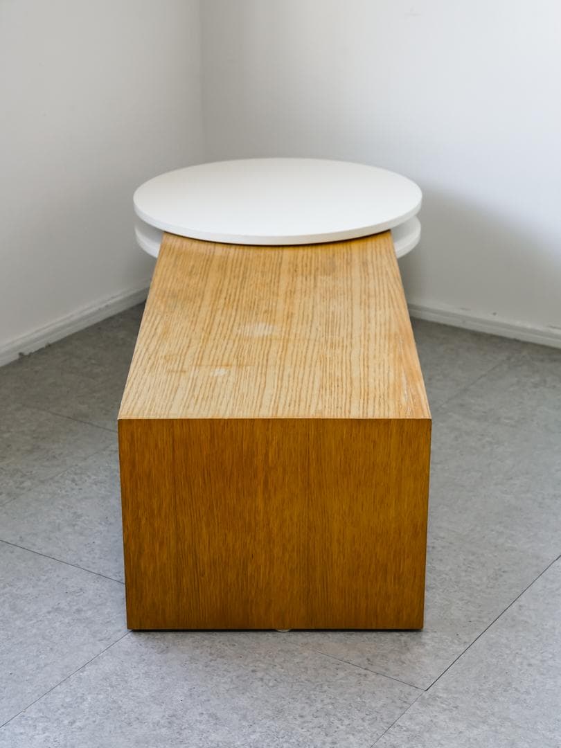 90's 希少 ACTUS 回転ローテーブル/ベンチ ミッドセンチュリーモダン