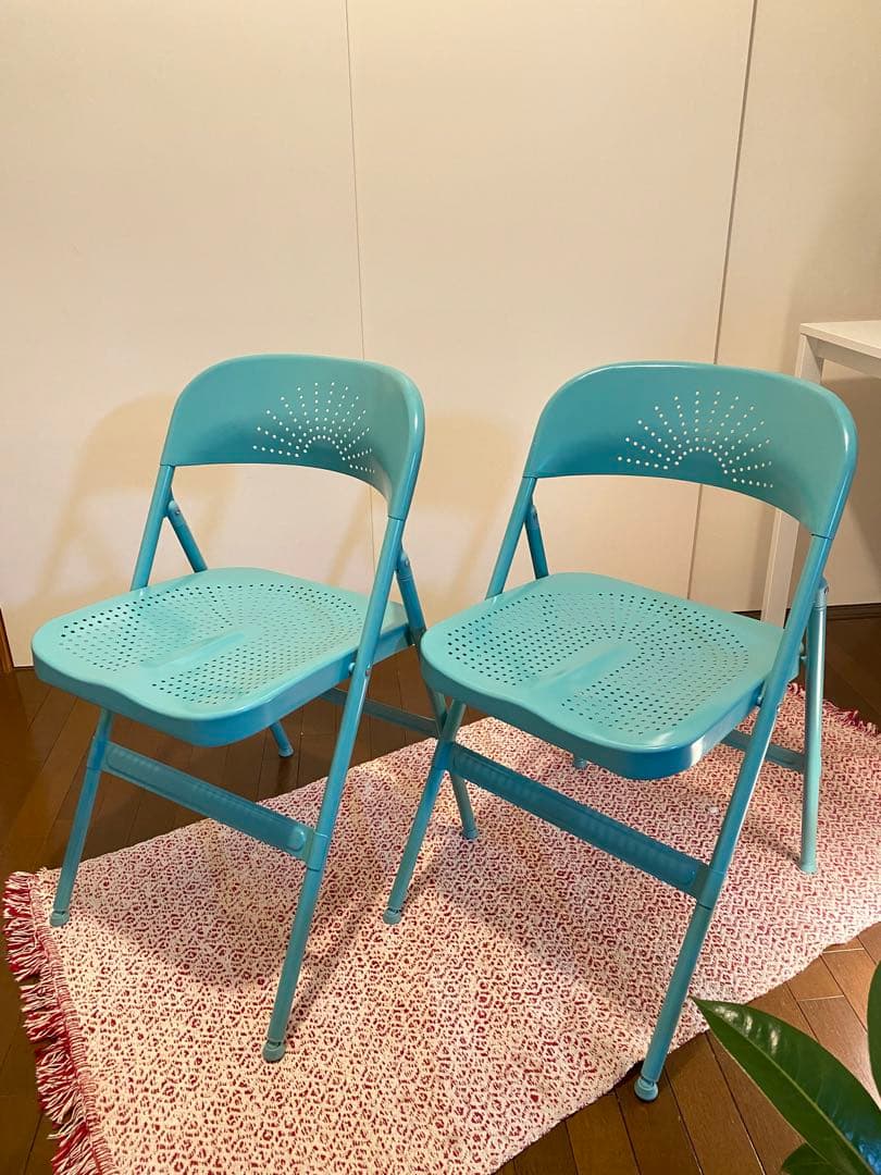廃盤モデル】 IKEA フロデ FRODE 折りたたみイス 2脚セット 送料込