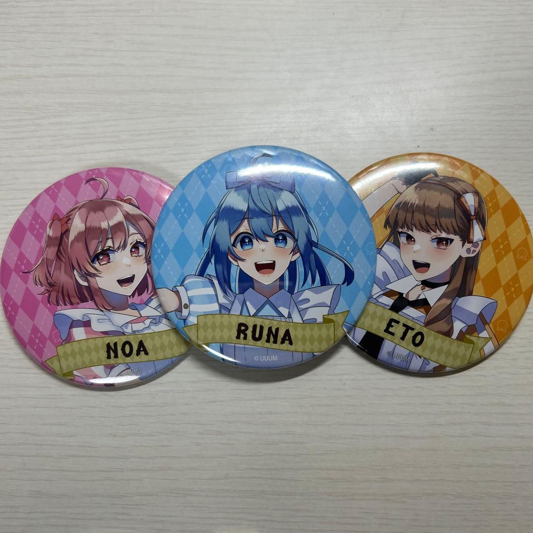 カラフルピーチ からぴち のあ えと るな ワンダーランド 缶バッジ