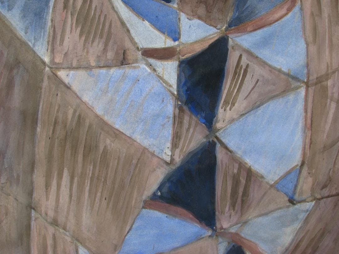 こんなおしゃれ作品他にない！仁戸田秀吉「蝶」40号大,水彩,これが本画,物故名画