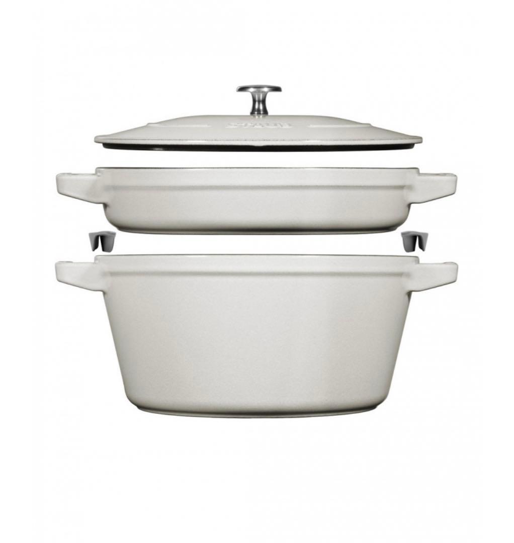 スタッカブルココット24cm 3pcsセット　カンパーニュ 新品未使用