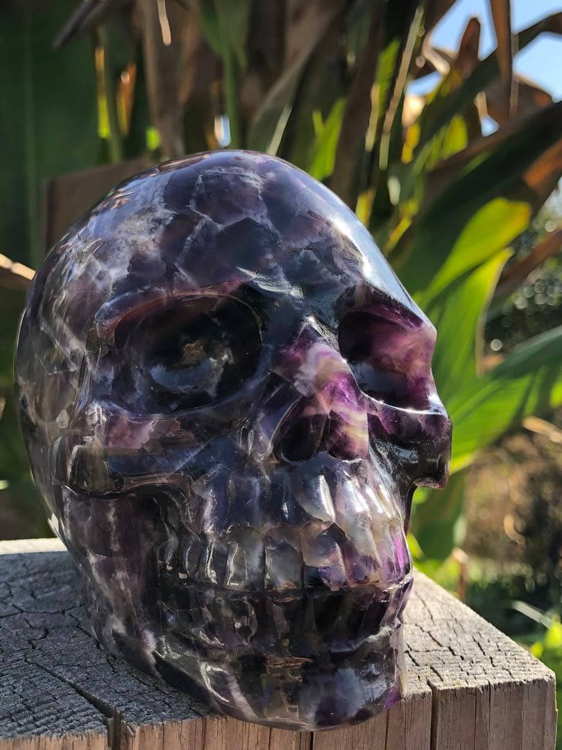 ❤️ レア　1.37kg ドクロ　髑髏 夢幻紫水晶　アメジスト　天然石