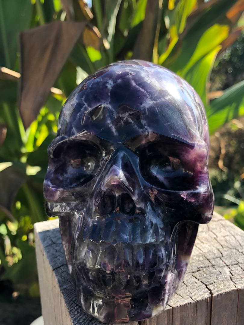 ❤️ レア　1.37kg ドクロ　髑髏 夢幻紫水晶　アメジスト　天然石