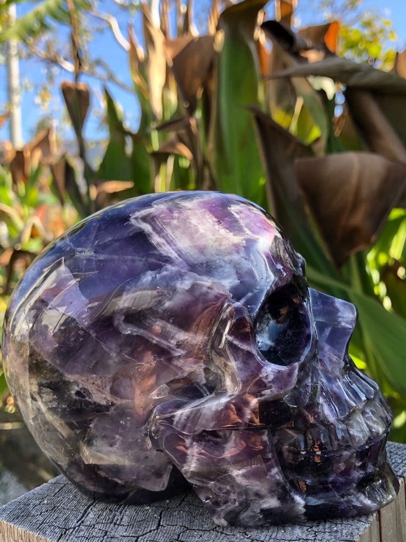❤️ レア　1.37kg ドクロ　髑髏 夢幻紫水晶　アメジスト　天然石