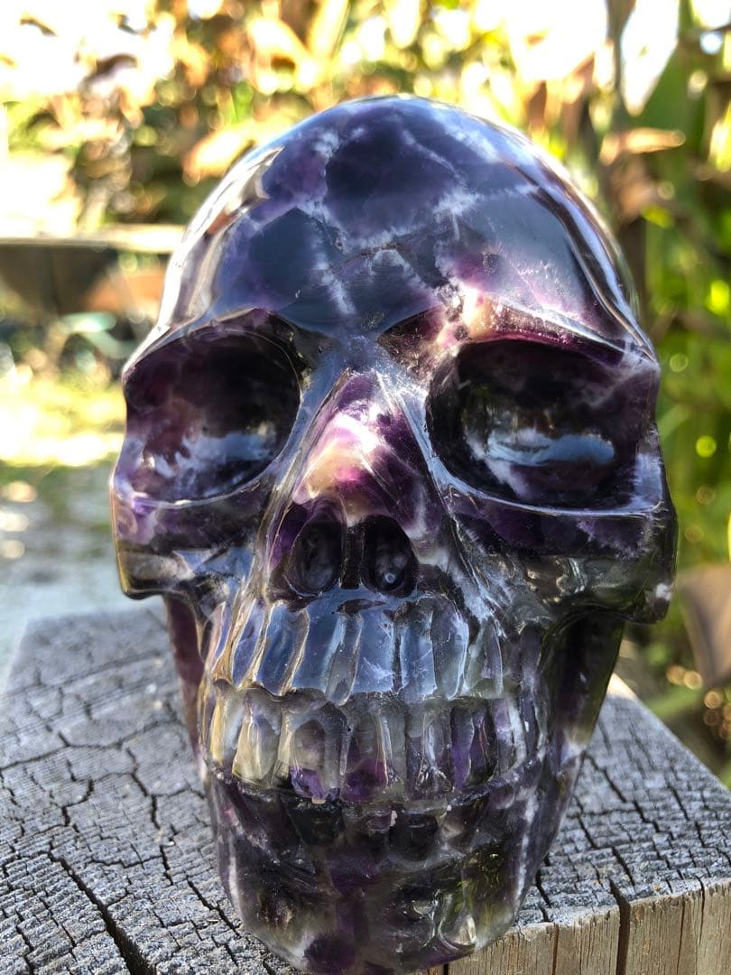 ❤️ レア　1.37kg ドクロ　髑髏 夢幻紫水晶　アメジスト　天然石