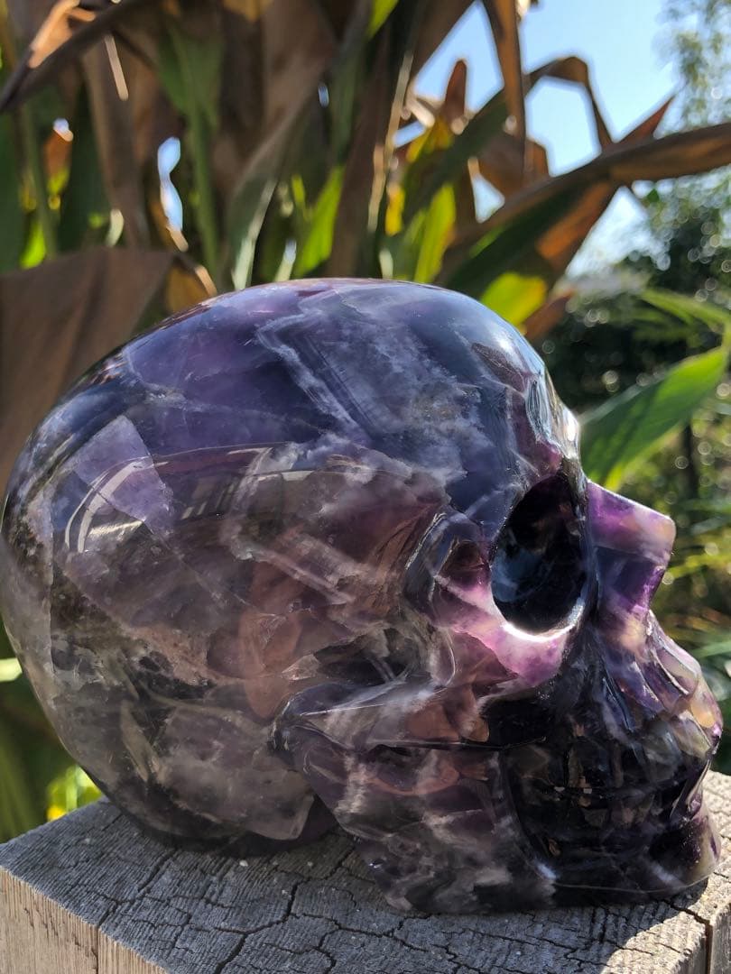 ❤️ レア　1.37kg ドクロ　髑髏 夢幻紫水晶　アメジスト　天然石