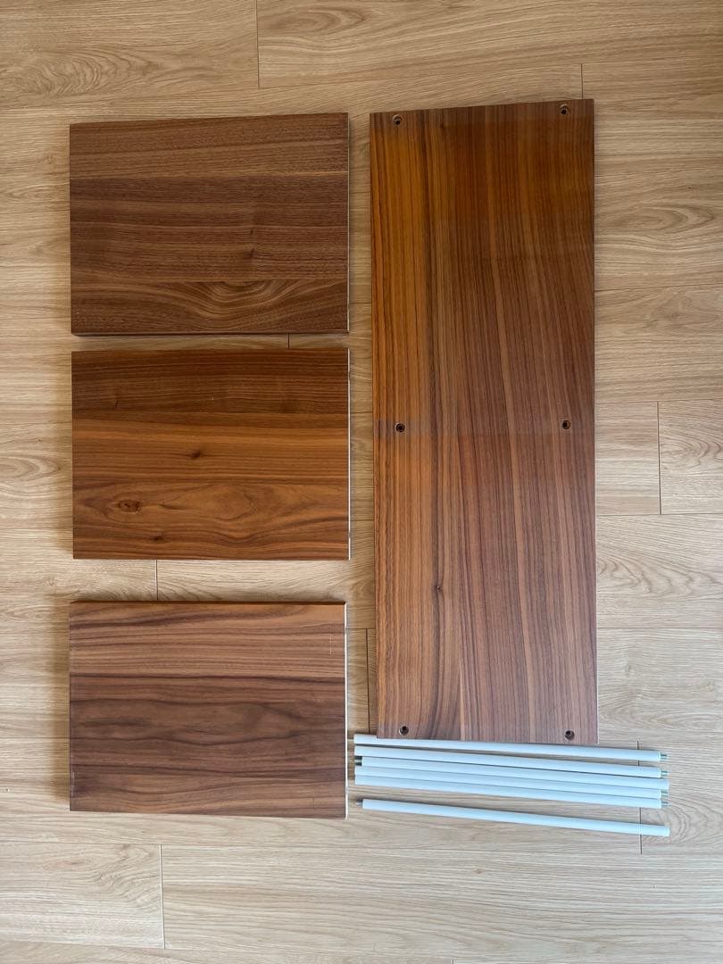 無印良品 スタッキングシェルフ・追加2段・ウォールナット材②