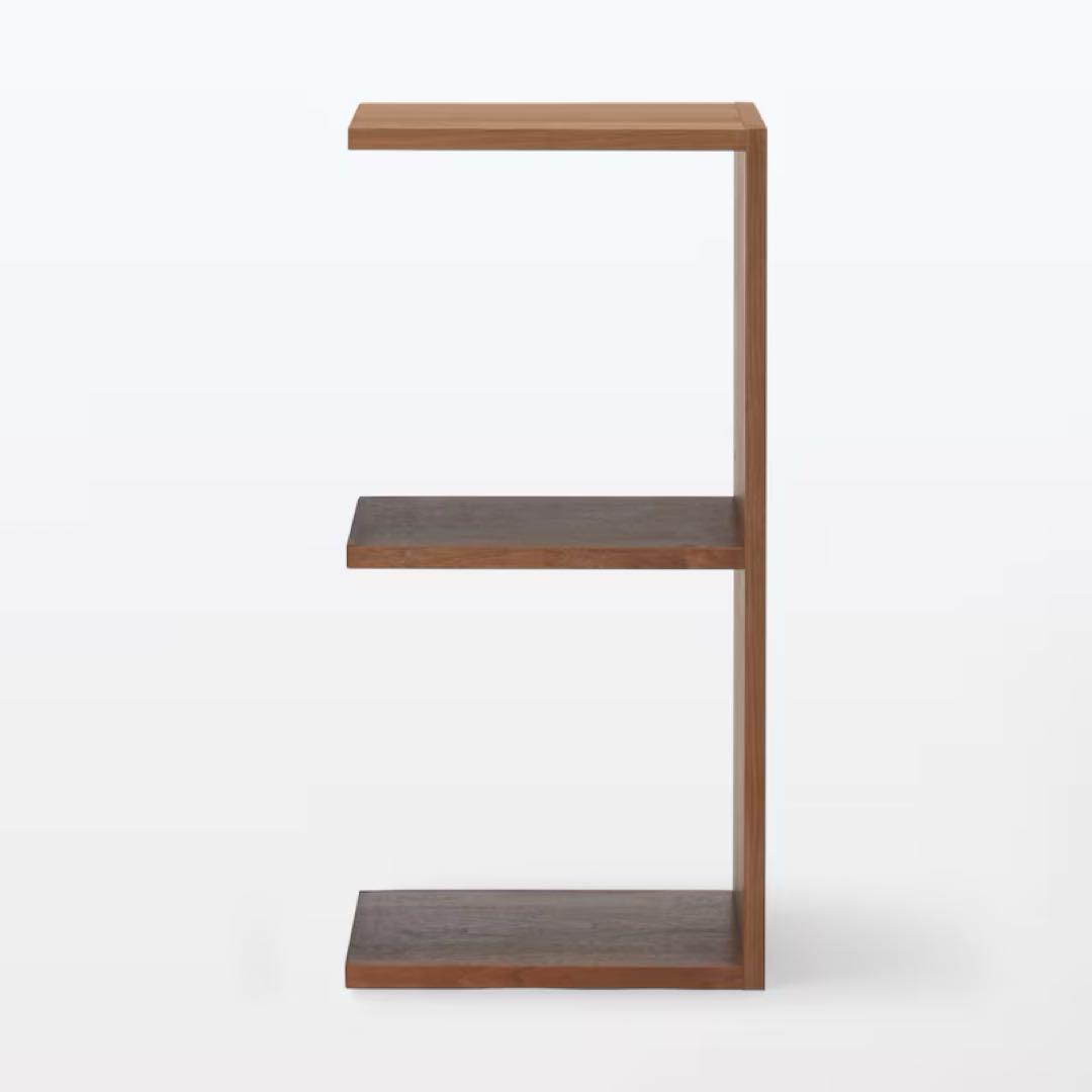 無印良品 スタッキングシェルフ・追加2段・ウォールナット材②