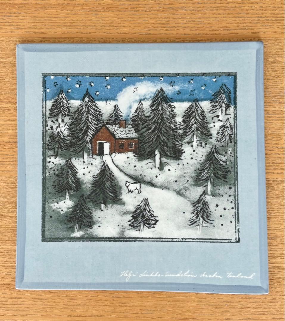 ARABIA ヘルヤ \"Mokki\" 陶板画