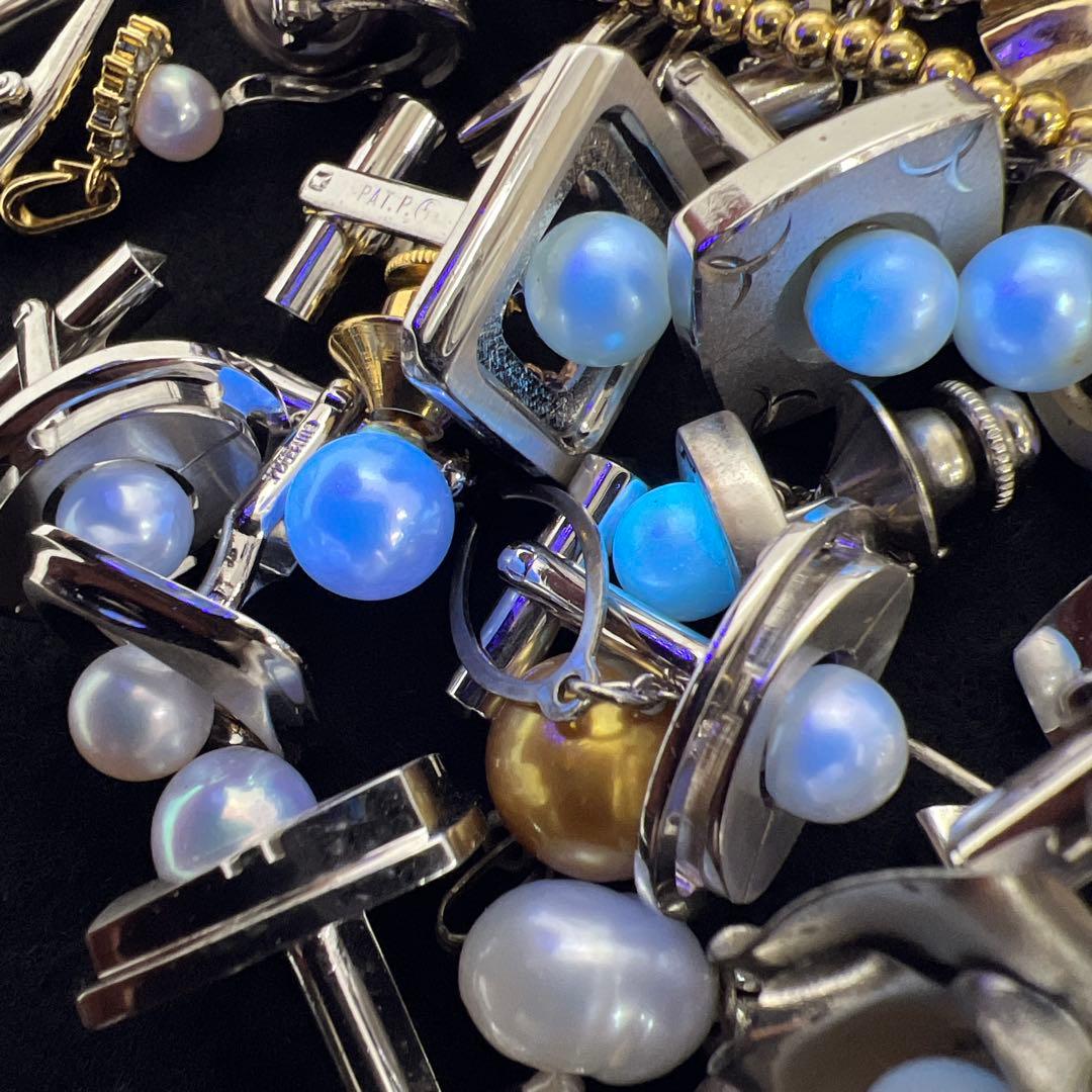 真珠アクセサリー色々　袋込331g 東Y8-0129ア㊱