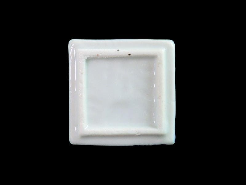 伊万里　瀬戸　染付　印判　鳳凰に麒麟の図　油壷　E416AS-fbko